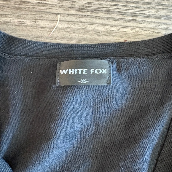 White Fox Boutique Beat goes on Cardigan Black XS Long Sleeve - Picture 6 of 9